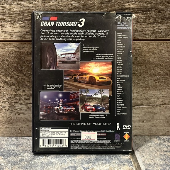 5 for $60 - Sony PlayStation 2 Gran Turismo 3 A-spec - Picture 4 of 4